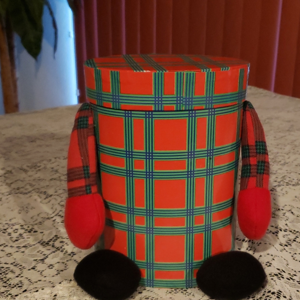 Christmas Box with Arms and Feet.